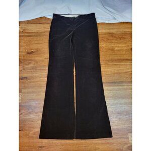 Theory Womens Low Rise Velvet Five Pocket Flare Pants Dark Brown Size 6